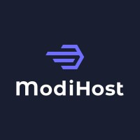 ModiHost logo, ModiHost contact details