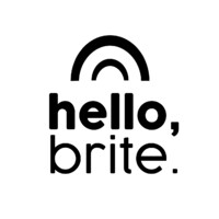 hello, brite. logo, hello, brite. contact details