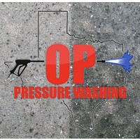 OP Pressure Washing logo, OP Pressure Washing contact details