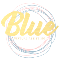 Blue Virtual Assisting logo, Blue Virtual Assisting contact details