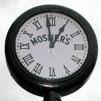 'Mosher''s Jewelers' logo, 'Mosher''s Jewelers' contact details