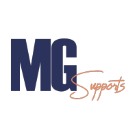 MG Supports logo, MG Supports contact details