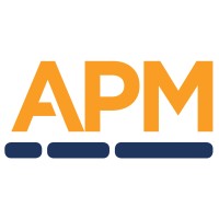 APM logo, APM contact details