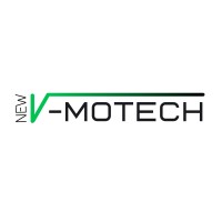 V-Motech logo, V-Motech contact details