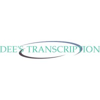 Dee's Transcription logo, Dee's Transcription contact details