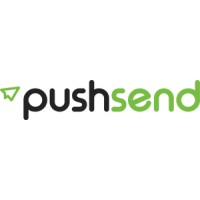 PushSend logo, PushSend contact details