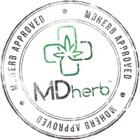 MDherb logo, MDherb contact details