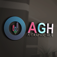 A GRAPHIC HUB logo, A GRAPHIC HUB contact details