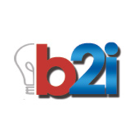 B2i logo, B2i contact details