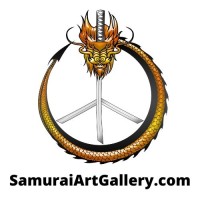 SamuraiArtGallery.com logo, SamuraiArtGallery.com contact details