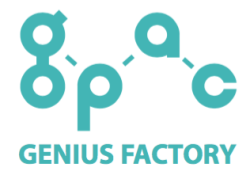 Genius Factory Inc. logo, Genius Factory Inc. contact details