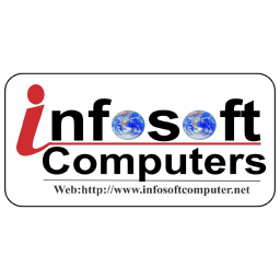 infosoft computers logo, infosoft computers contact details