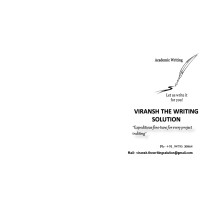 Viransh the writing Solution logo, Viransh the writing Solution contact details