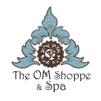 The OM Shoppe & Spa logo, The OM Shoppe & Spa contact details