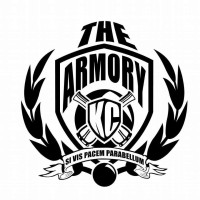 The Armory KC logo, The Armory KC contact details