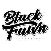 BLACK FAWN creative logo, BLACK FAWN creative contact details