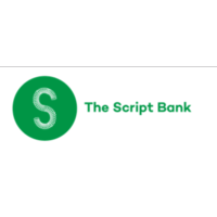 The Script Bank logo, The Script Bank contact details