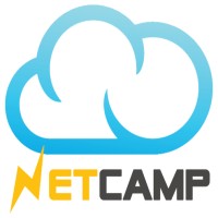 NetCamp logo, NetCamp contact details