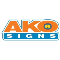 AKO Signs logo, AKO Signs contact details