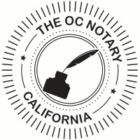 The OC Notary logo, The OC Notary contact details