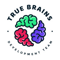 True Brains logo, True Brains contact details