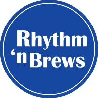 'Rhythm ''n Brews' logo, 'Rhythm ''n Brews' contact details