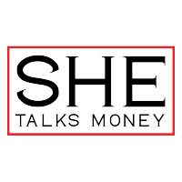 She Talks Money logo, She Talks Money contact details