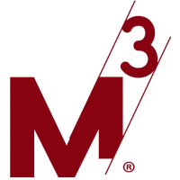 M3 logo, M3 contact details