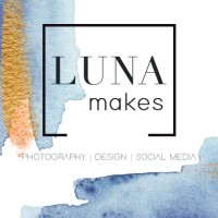 LunaMakes logo, LunaMakes contact details