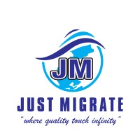 Just Migrate logo, Just Migrate contact details