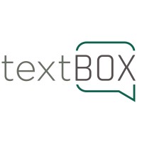 textBOX logo, textBOX contact details