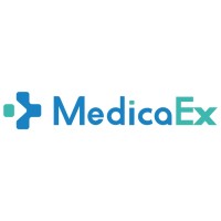 MedicaEx logo, MedicaEx contact details