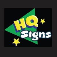 HQ Signs logo, HQ Signs contact details