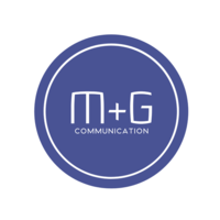 M+G Communication logo, M+G Communication contact details