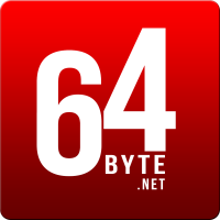 64Byte logo, 64Byte contact details