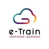 e-Train logo, e-Train contact details