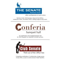 The Senate Business Center logo, The Senate Business Center contact details