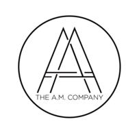 The AM Company logo, The AM Company contact details