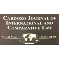 Cardozo Journal of International and Comparative Law logo, Cardozo Journal of International and Comparative Law contact details