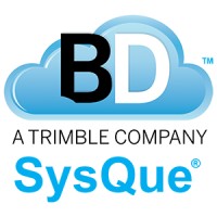 SysQue logo, SysQue contact details