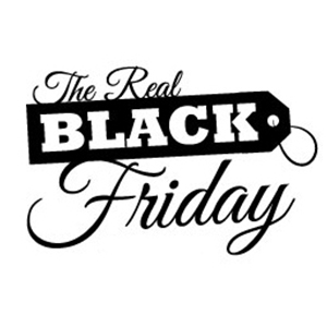 The Real Black Friday logo, The Real Black Friday contact details