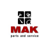 MAK parts and service logo, MAK parts and service contact details