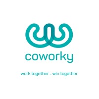 Coworky logo, Coworky contact details