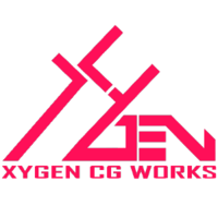 xygen cg works logo, xygen cg works contact details