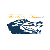 The Brass Alligator logo, The Brass Alligator contact details