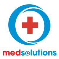 MedSolutions logo, MedSolutions contact details