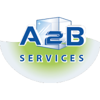 A2B Services logo, A2B Services contact details