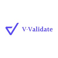 V-Validate logo, V-Validate contact details