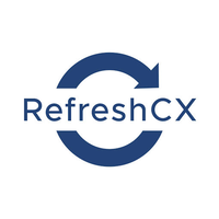 Refresh CX logo, Refresh CX contact details