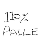 110% AGILE logo, 110% AGILE contact details